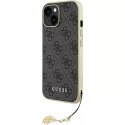 Etui Guess GUHCP15SGF4GGR do iPhone 15 6.1" szary/grey hardcase 4G Charms Collection