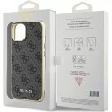 Etui Guess GUHCP15SGF4GGR do iPhone 15 6.1" szary/grey hardcase 4G Charms Collection