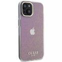 Etui Guess GUHCP15SHDECMP do iPhone 15 6.1" różowy/pink hardcase IML Faceted Mirror Disco Iridescent