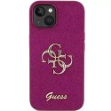 Etui Guess GUHCP15SHG4SGU do iPhone 15 6.1" fioletowy/purple hardcase Glitter Script Big 4G