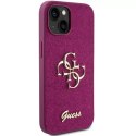 Etui Guess GUHCP15SHG4SGU do iPhone 15 6.1" fioletowy/purple hardcase Glitter Script Big 4G