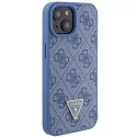 Etui Guess GUHCP15SP4TDSCPB do iPhone 15 6.1" niebieski/blue hardcase Crossbody 4G Metal Logo