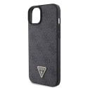 Etui Guess GUHCP15SP4TDSCPK do iPhone 15 6.1" czarny/black hardcase Crossbody 4G Metal Logo