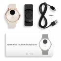 Withings Scanwatch Light - zegarek z funkcją EKG, pomiarem pulsu i SPO2 oraz mierzeniem aktywności fizycznej i snu (37mm, rose g