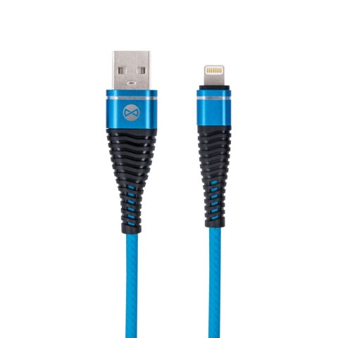 Forever kabel Shark USB - Lightning 1,0 m 2A niebieski