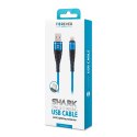 Forever kabel Shark USB - Lightning 1,0 m 2A niebieski