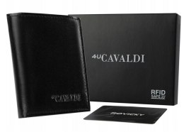 Portfel męski ze skóry naturalnej z systemem RFID — 4U Cavaldi