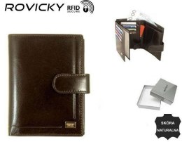 Portfel skórzany RFID ROVICKY PC-101L-BAR