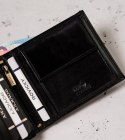 Skórzany portfel męski na karty z ochroną RFID Protect — Rovicky