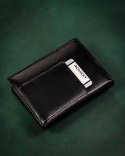 Zestaw prezentowy: elegancki, skórzany portfel męski i brelok — Rovicky