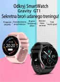 SMARTWATCH UNISEX GRAVITY GT1-8 - PULSOMETR, WŁASNE TARCZE (sg015h)