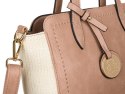 Trapezowy shopper z markowym brelokiem — LuluCastagnette