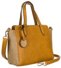 Trapezowy shopper z markowym brelokiem — LuluCastagnette