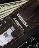 Skórzany portfel dla mężczyzny z ochroną RFID — Always Wild
