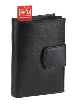 Skórzany portfel z pojemnym klaserem na dokumenty — Peterson