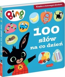 Książeczka Bing 100 słów na co dzień. Książka z otwieranymi okienkami