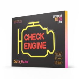 Neon PLEXI LED CHECK ENGINE żółto czerwony NNE21 Neolia