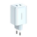 THREEKEY ładowarka sieciowa TK111 PD 35W 2x USB-C niebieska