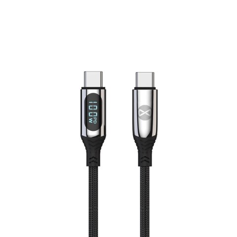 Forever kabel LCD USB-C - USB-C 1,0 m 100W czarny