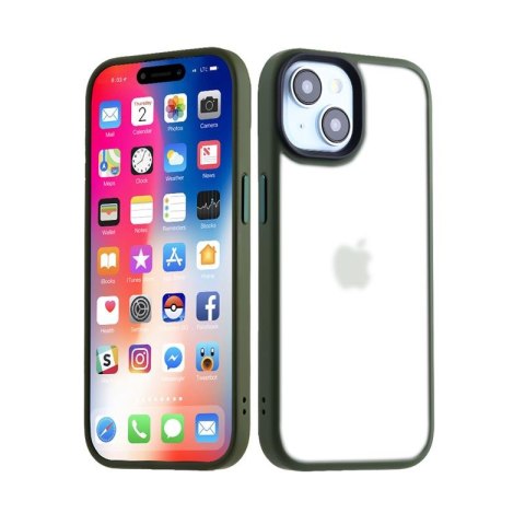 MX RIBBED CAM IPHONE 15 PLUS (6.7) GREEN / ZIELONY