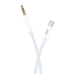 XO kabel audio NB-R211B USB-C/Jack 1m biało-niebieski