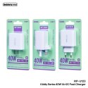 ŁAD SIEC REMAX KIDDY SERIES 40W RP-U123 1xUSB/2xUSB-C WHITE