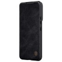 Nillkin Qin Pro Leather Case Samsung S22, BLACK / CZARNY