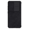 Nillkin Qin Pro Leather Case Samsung S23, BLACK / CZARNY