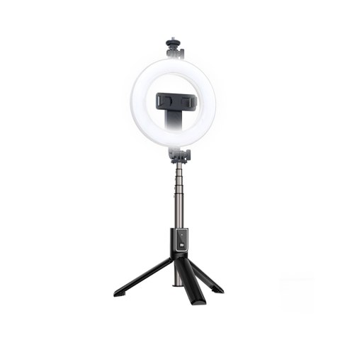 XO SELFIESTICK BT TRIPOD SS12 95cm Czarny z lampą LED