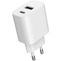 ŁADOWARKA SIECIOWA PD/QC 4.0 1x USB-C 1x USB-A 3A 20W ART