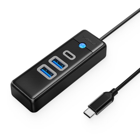 Orico Hub USB-C 2x USB-A 3.1 + USB-C czarny