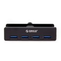 Orico Hub aktywny biurkowy 4*USB-A 5Gbps czarny