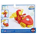 Figurka z pojazdem Marvel Spidey i super-kumple, Iron Racer