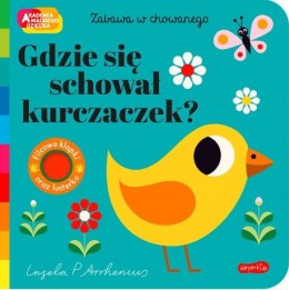 Książeczka Gdzie się schował kurczaczek? Akademia Mądrego Dziecka. Zabawa w chowanego