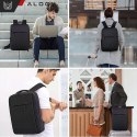 Plecak torba na laptopa 15,6" duży wodoodporny z portem USB Unisex 41x29x12cm do samolotu Alogy Backpack Czarny