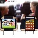 Uchwyt samochodowy na zagłówek auta samochodu mocny rzep na tablet telefon czytnik Alogy Car elastyczny czarny