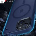 Etui do iPhone 14 Plus MagSafe Matt Case Cover matowe obudowa Alogy Ring pancerne na telefon Granatowe