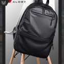 Plecak męski damski szkolny młodzieżowy na laptopa antykradzieżowy do samolotu uchwyt na walizkę Alogy Backpack Czarny