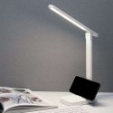 Lampka LED nocna na biurko biurkowa do czytania lampa dotykowa regulowana 3 tryby bezprzewodowa kabel USB biała
