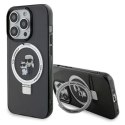 Etui Karl Lagerfeld KLHMP15XHMRSKCK iPhone 15 Pro Max 6.7" czarny/black hardcase Ring Stand Karl&Choupettte MagSafe