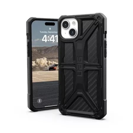 Etui UAG Monarch - obudowa ochronna do iPhone 15 Plus (carbon fiber)