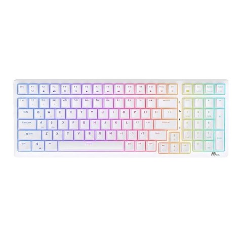 Klawiatura mechaniczna Royal Kludge RK98 RGB, Brown switch (biała)