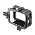 Alumuniowa obudowa zabezpieczająca Telesin do GoPro Hero 11 / 10 / 9 z uchwytem pionowym