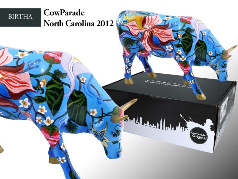 CowParade North Carolina 2012, Birtha, autor: Andria Linn.