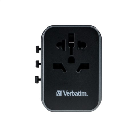 VERBATIM POWER TRAVEL ADAPTOR UTA-03 100-250V USB PD30W + QC18W 49545