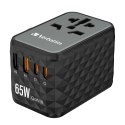 VERBATIM WALL CHARGER ŁADOWARKA ŚCIENNA GAN 65W + TRAVEL ADAPTER 32120