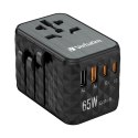 VERBATIM WALL CHARGER ŁADOWARKA ŚCIENNA GAN 65W + TRAVEL ADAPTER 32120