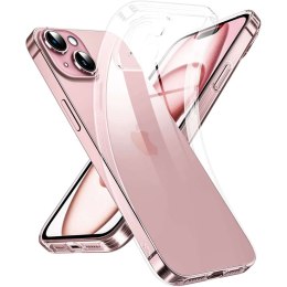 Etui do iPhone 15 obudowa Case silikonowe przezroczyste ochrona aparatu osłona obiektywów Alogy Slim
