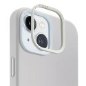 Etui UNIQ Lino Hue do iPhone 15 6.1" Magclick Charging jasnoszary/chalk grey