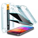 Szkło hartowane Spigen Glas.tR "Ez Fit" 2-pack do Apple iPhone 15 Plus Privacy